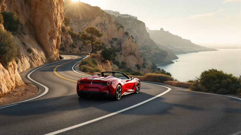 Best Routes in Barcelona for Driving a Ferrari