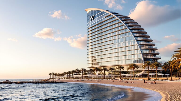 What is the famous W Hotel in Barcelona?